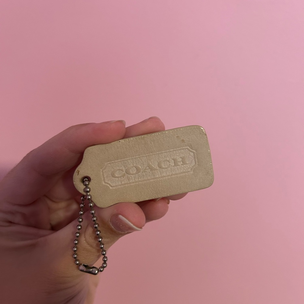 Vintage Coach Hangtag Bone